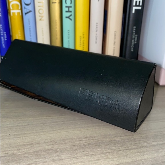 Fendi Black Leather Eyeglass Case - Picture 1 of 3
